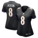 Women's Baltimore Ravens Lamar Jackson Nike  Black Alternate Game Jersey