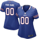 Nike Buffalo Bills Customized Royal Blue Stitched Elite Women's NFL Jersey