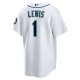 Men's Seattle Mariners Kyle Lewis Nike White Replica Player Name Jersey