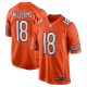 Men's Chicago Bears #18 Caleb Williams Nike Orange Alternate 2024 NFL Draft First Round Pick Player Limited Jersey