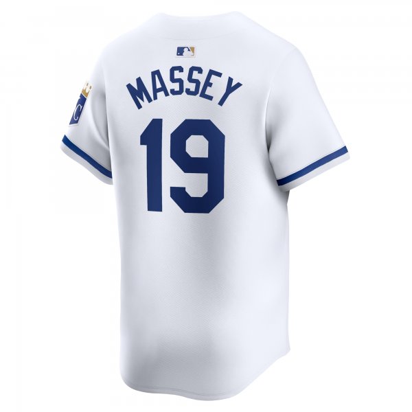 Men's Kansas City Royals Michael Massey Nike White Home Limited Player Jersey