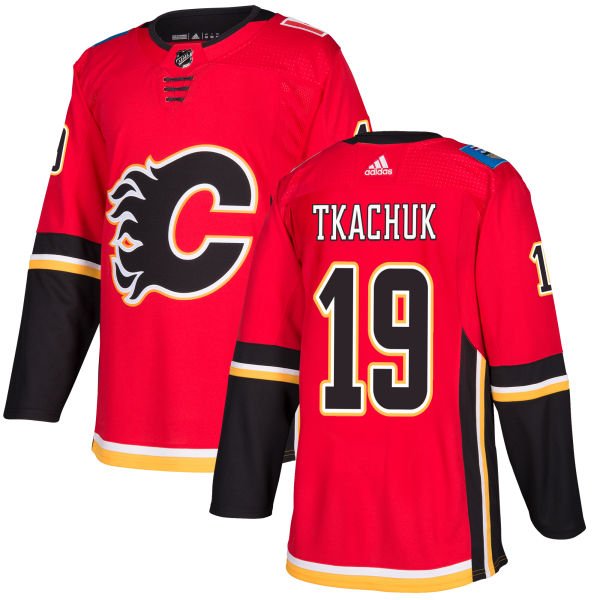 Men's Adidas Calgary Flames #19 Matthew Tkachuk NHL Jersey