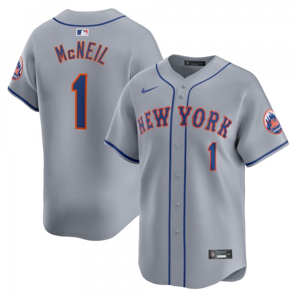 Men's New York Mets Jeff McNeil Nike Gray Away Limited Player Jersey