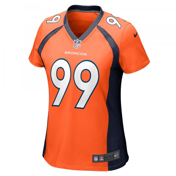 Women's Denver Broncos Zach Allen Nike Orange Game Player Jersey