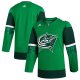 Men's Columbus Blue Jackets  adidas Kelly Green 2023 St. Patrick's Day Primegreen Jersey