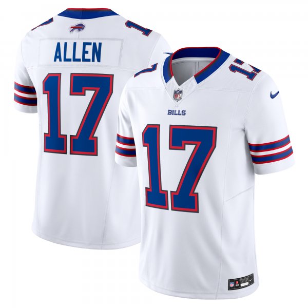 Men's Buffalo Bills Josh Allen Nike White Vapor F.U.S.E. Limited Jersey