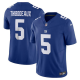 Men's New York Giants #5 Kayvon Thibodeaux Nike Royal Vapor F.U.S.E. Limited Jersey