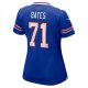 Women's Buffalo Bills Ryan Bates Nike Royal Game Jersey