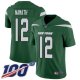 New York Jets #12 Joe Namath Green Team Color Youth Stitched NFL 100th Season Vapor Limited Jersey