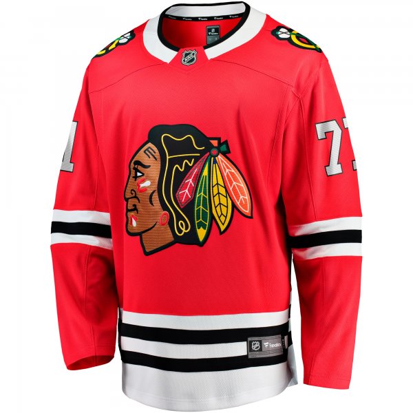 Men's Chicago Blackhawks Taylor Hall Fanatics Red Home Breakaway Player Jersey