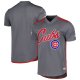 Men's  Chicago Cubs Stitches Charcoal Team V-Neck Jersey