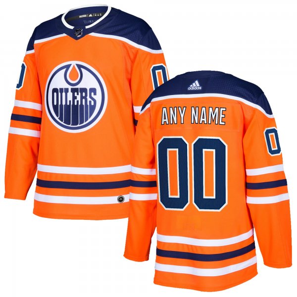 Men's Edmonton Oilers adidas Orange Custom Jersey