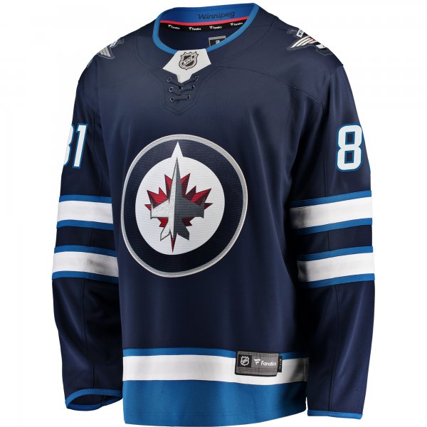 Men's Winnipeg Jets Kyle Connor Fanatics Navy Breakaway Replica Jersey