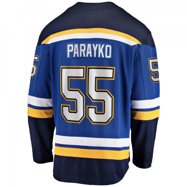 Men's St. Louis Blues Colton Parayko Fanatics Blue Home Breakaway Player Jersey