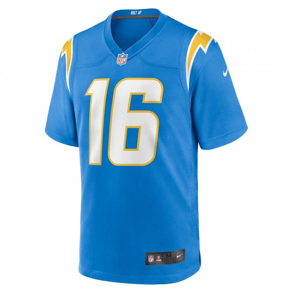 Men's Los Angeles Chargers Tyler Johnson Nike  Powder Blue Team Game Jersey