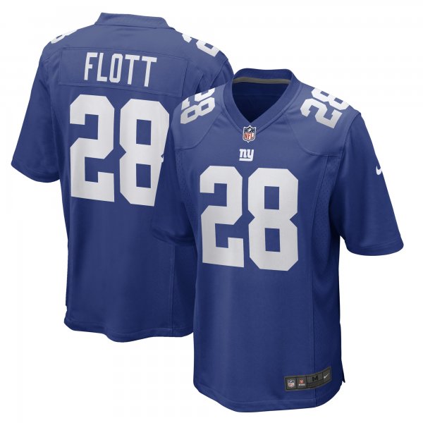 Men's New York Giants Cor'Dale Flott Nike Royal Game Player Jersey