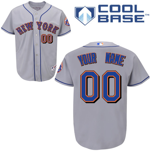 New York Mets Personalized Grey 2010 Cool Base MLB Jersey (S-3XL)