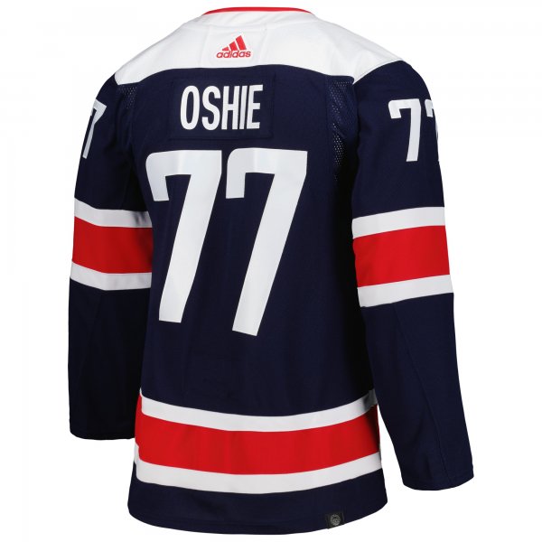 Men's Washington Capitals TJ Oshie adidas Navy Alternate Primegreen Player Jersey