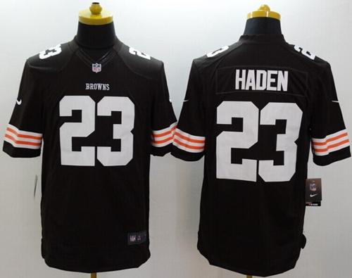 Nike Cleveland Browns #23 Joe Haden Brown Team Color Men's Stitched NFL Limited Jersey