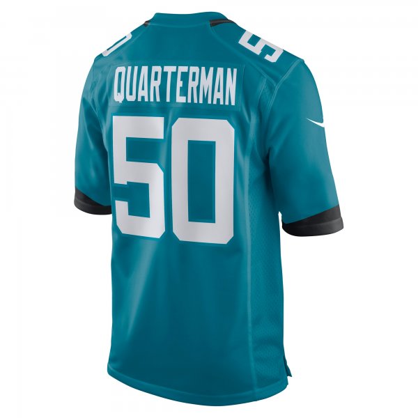 Men's Jacksonville Jaguars Shaquille Quarterman Nike Teal Game Jersey