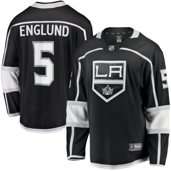 Men's Los Angeles Kings Andreas Englund Fanatics Black Home Premier Breakaway Player Jersey