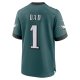 Men's Philadelphia Eagles Nike Midnight Green #1 Dad Game Jersey