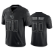 Tennessee Titans Custom Black Reflective Limited Jersey #00