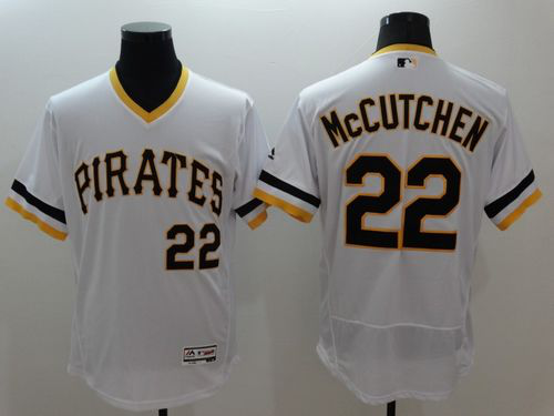 Pittsburgh Pirates #22 Andrew McCutchen White Flexbase Collection Cooperstown Stitched MLB Jersey