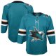 Youth San Jose Sharks Teal Home Premier Blank Jersey