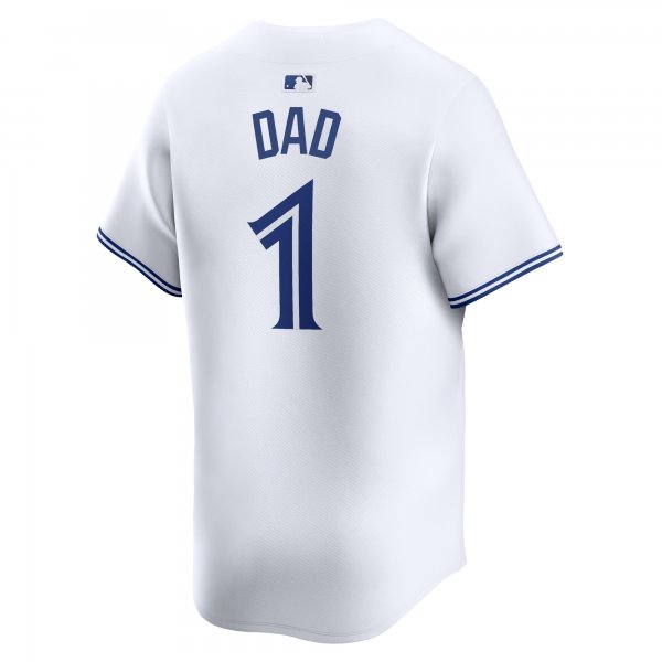 Men's Toronto Blue Jays Nike White #1 Dad Home Limited Jersey