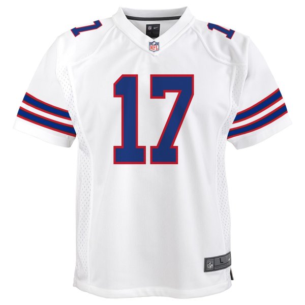 Youth Buffalo Bills Josh Allen Nike White Game Jersey