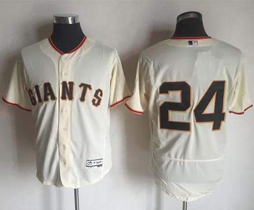 San Francisco Giants #24 Willie Mays Cream Flexbase Collection Stitched MLB Jersey