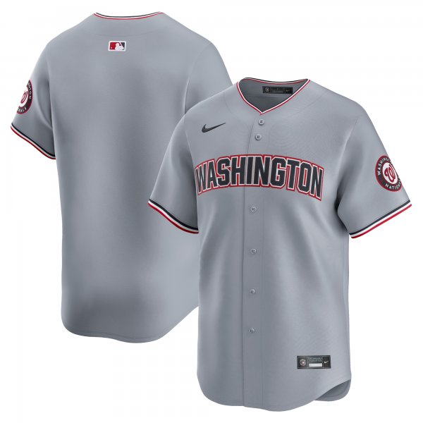 Men's Washington Nationals  Nike Gray Road Limited Jersey