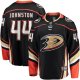 Men's Anaheim Ducks Ross Johnston Fanatics Black Home Premier Breakaway Player Jersey