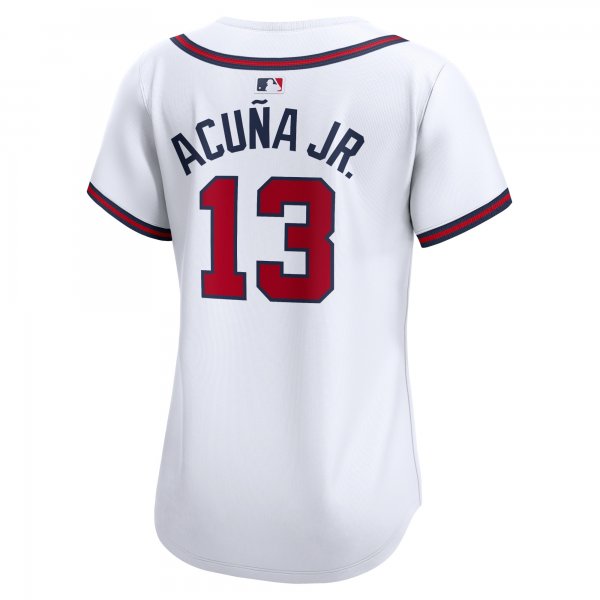 Women's Atlanta Braves Ronald Acuna Nike White Home Limited Player Jersey