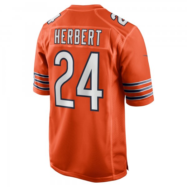 Men's Chicago Bears Khalil Herbert Nike Orange Alternate Game Player Jersey