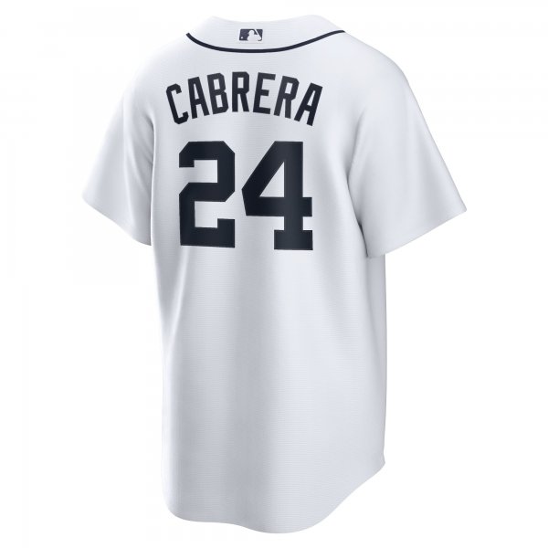 Men's Detroit Tigers Miguel Cabrera Nike White Home Replica Player Name Jersey