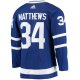 Men's Toronto Maple Leafs Auston Matthews adidas Blue Home Primegreen Player Jersey