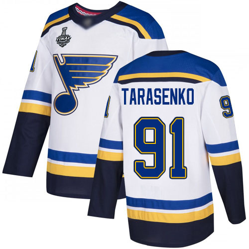 St. Louis Blues #91 Vladimir Tarasenko White Road Stanley Cup Final Bound Stitched Adidas NHL Jersey