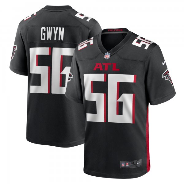 Men's Atlanta Falcons Jovaughn Gwyn Nike  Black Team Game Jersey