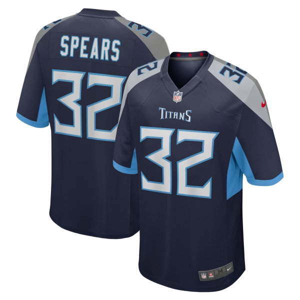 Men's Tennessee Titans Tyjae Spears Nike  Navy Team Game Jersey