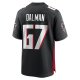 Men's Atlanta Falcons Drew Dalman Nike Black Game Jersey