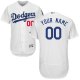 Men's Los Angeles Dodgers Majestic Home White Flex Base Collection Custom MLB Jersey