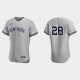 Men's New York Yankees #28 Josh Donaldson Road Flex Base MLB Jersey - Gray