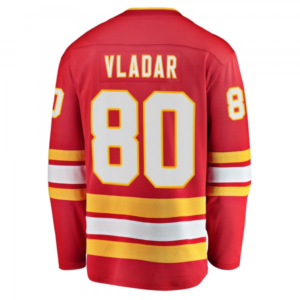 Men's Calgary Flames Daniel Vladar Fanatics Red Home Breakaway Player Jersey