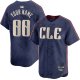 Men's Cleveland Guardians Custom 2024 Navy City Connect Limited MLB Jersey