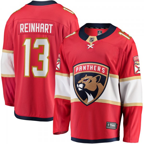 Men's Florida Panthers Sam Reinhart Fanatics Red Breakaway Player Jersey