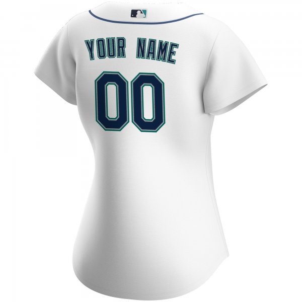 Women's Seattle Mariners Nike White Home Replica Custom Jersey