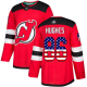 New Jersey Devils #86 Jack Hughes Red Home USA Flag Stitched NHL Jersey