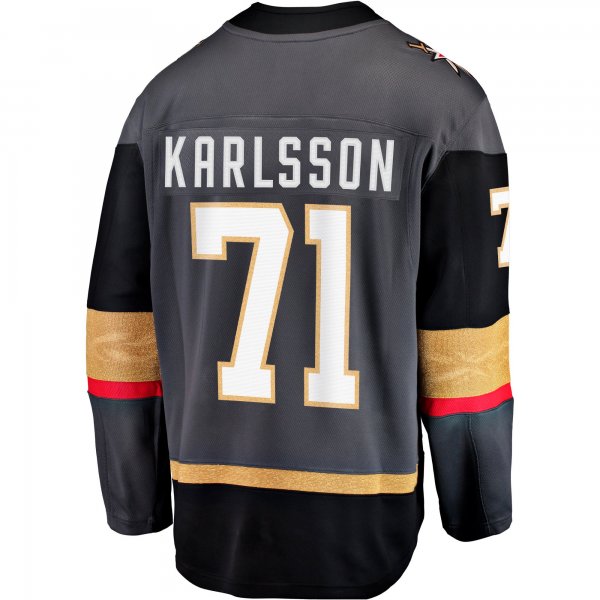 Men's Vegas Golden Knights William Karlsson Fanatics Gray Alternate Breakaway Jersey